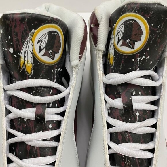 Unbranded Redskins Tribal Feather Native American Sneakers White Mens 46 - Picture 3 of 9